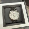 Michele Sport Sail Chronograph Stainless Steel 38mm White Chronograph Dial Watch