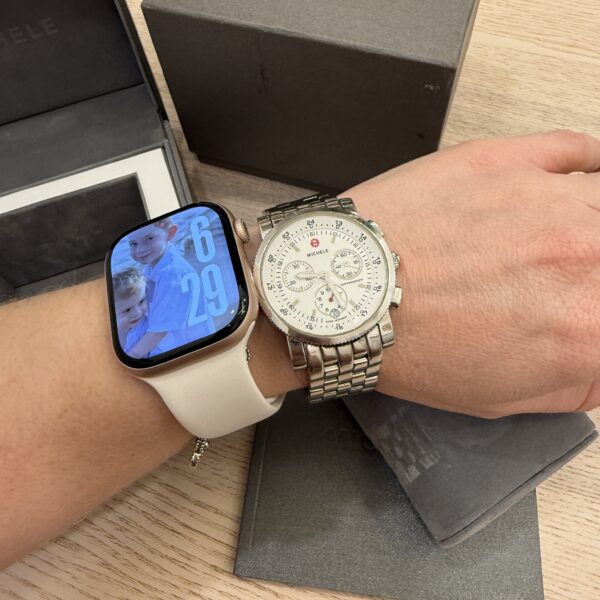 Michele Sport Sail Chronograph Stainless Steel 38mm White Chronograph Dial Watch