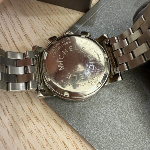 Michele Sport Sail Chronograph Stainless Steel 38mm White Chronograph Dial Watch