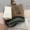LOEWE x Paula's Ibiza Mini Pebble Suede Raffia Bucket Bag