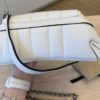 Gucci Nappa Vertical Matelasse Small Maxi Horsebit Chain Shoulder Bag White