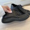Prada Derby Oxford Size 39 Black Women's