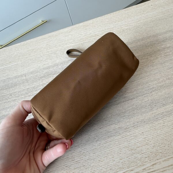 Prada Mini Re-Nylon Pouch Camel Brown