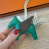 Hermes Milo Lambskin Grigri Rodeo Pegase Horse Bag Charm