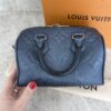 Louis Vuitton Metallic Empreinte Monogram Giant Speedy Bandouliere 20 Navy Nacre