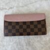 Louis Vuitton Damier Ebene Normandy Wallet Magnolia