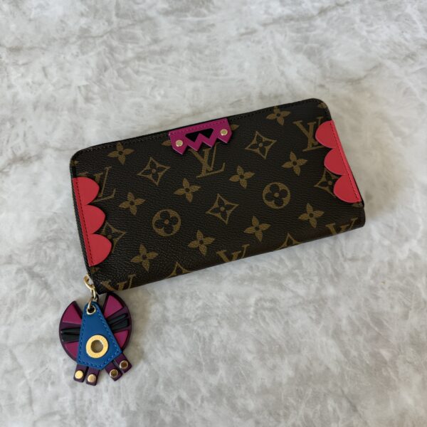 Louis Vuitton Monogram Totem Zippy Wallet Flamingo