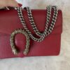 Gucci Red Leather Dionysus Small Shoulder Bag Crystals