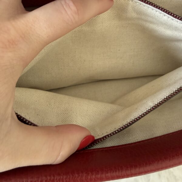 Gucci Red Leather Dionysus Small Shoulder Bag Crystals