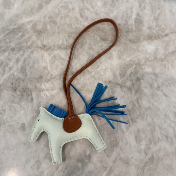 Hermes Milo Lambskin Grigri Rodeo Horse Bag Charm PM