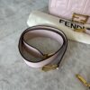 Fendi Nappa FF 1974 Embossed Baguette Rose