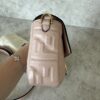 Fendi Nappa FF 1974 Embossed Baguette Rose