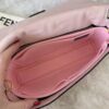 Fendi Nappa FF 1974 Embossed Baguette Rose