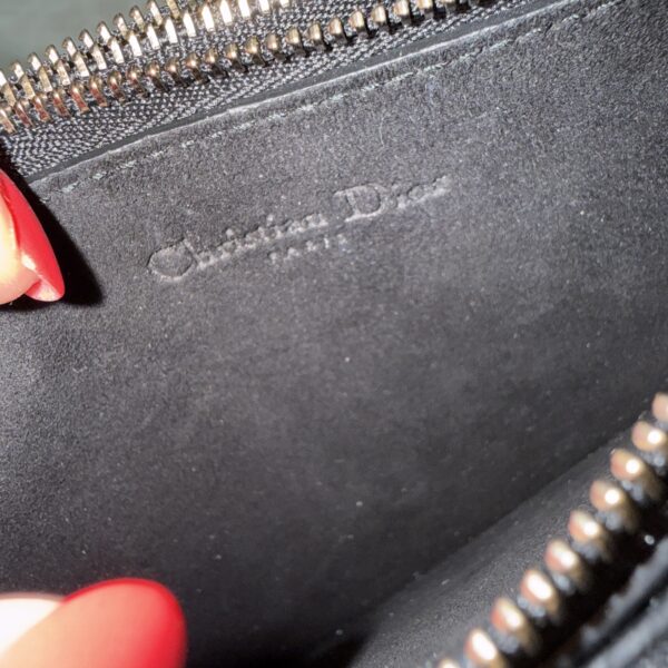 Christian Dior Black Smooth Calfskin Leather Saddle Pouch Crossbody Bag