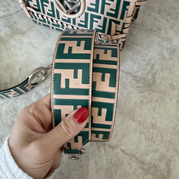 Fendi Leather Kan I F Logo Shoulder Bag