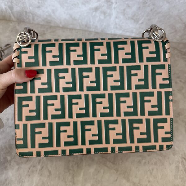 Fendi Leather Kan I F Logo Shoulder Bag