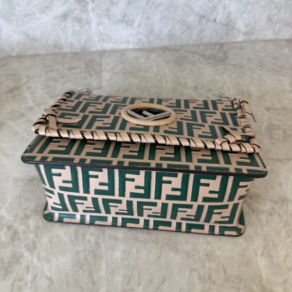 Fendi Leather Kan I F Logo Shoulder Bag