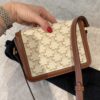 Celine Calfskin Triomphe Canvas Teen Triomphe Bag White