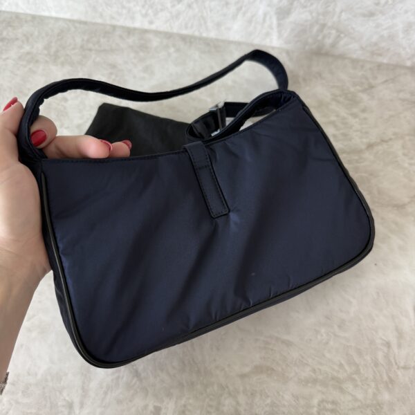Saint Laurent (YSL) Econyl Nylon Le 5 A 7 Hobo Navy