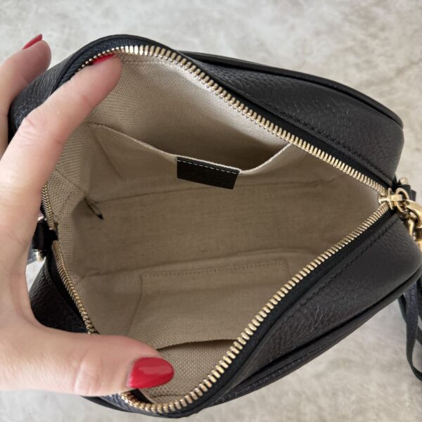 Gucci Calfskin Small Soho Disco Bag Black