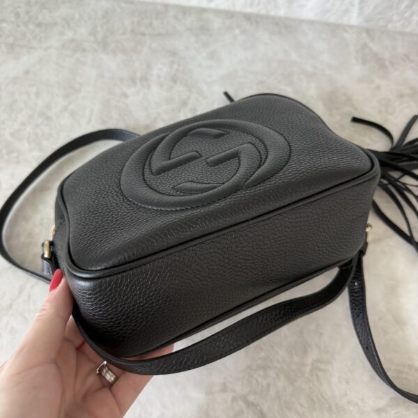 Gucci Calfskin Small Soho Disco Bag Black