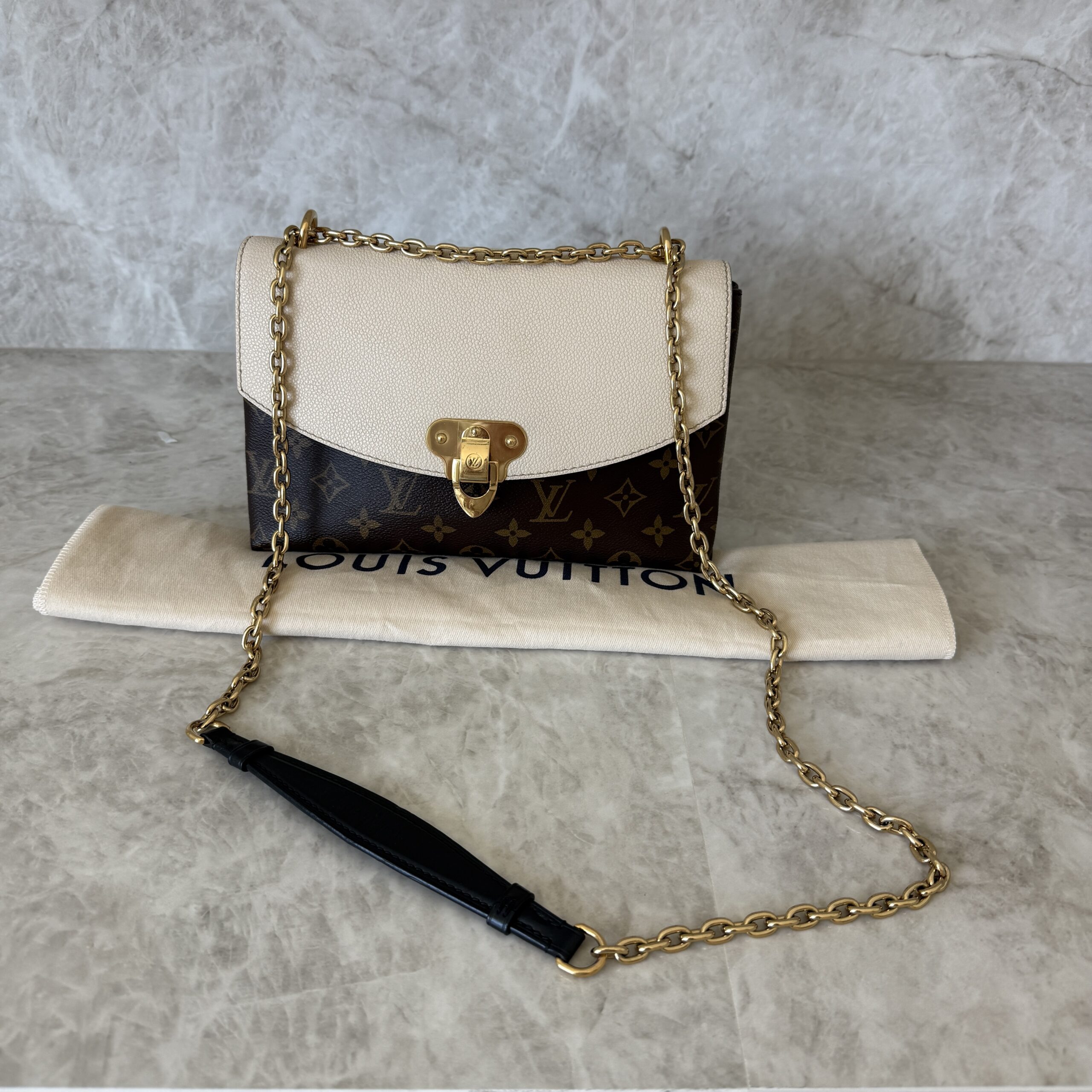 Louis Vuitton Creme Monogram Canvas Saint-Placide Crossbody Bag