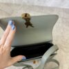 Saint Laurent (YSL) Smooth Calfskin Small Solferino Satchel Acqua