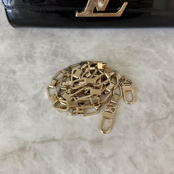 Louis Vuitton Patent Louise Clutch Black