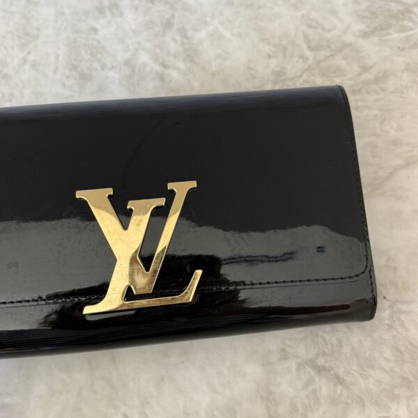 Louis Vuitton Patent Louise Clutch Black