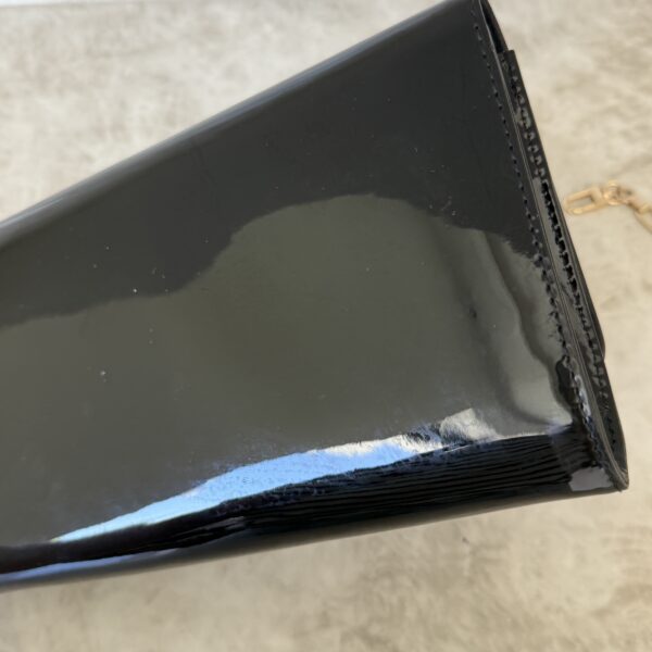 Louis Vuitton Patent Louise Clutch Black