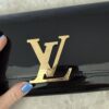 Louis Vuitton Patent Louise Clutch Black