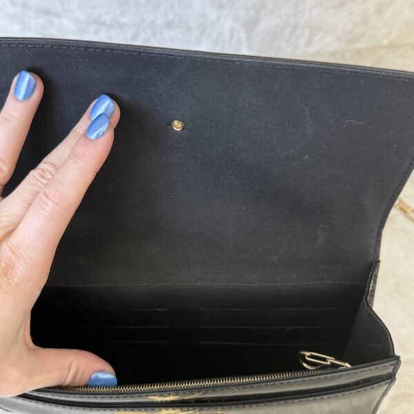 Louis Vuitton Patent Louise Clutch Black