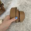 Fendi Nappa FF 1974 Embossed Baguette Miele Scuro