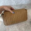 Fendi Nappa FF 1974 Embossed Baguette Miele Scuro