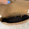 Fendi Nappa FF 1974 Embossed Baguette Miele Scuro