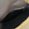 Saint Laurent (YSL) Raffia Calfskin Monogram Medium Niki Chain Satchel Natural