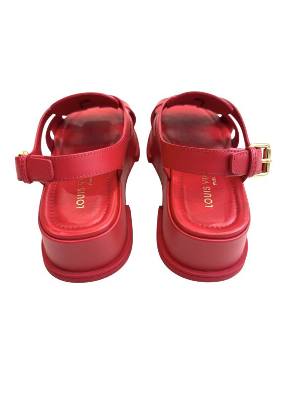 Louis Vuitton Maya Flatform Calfskin Slingback Sandals Women's Size:| IT 39