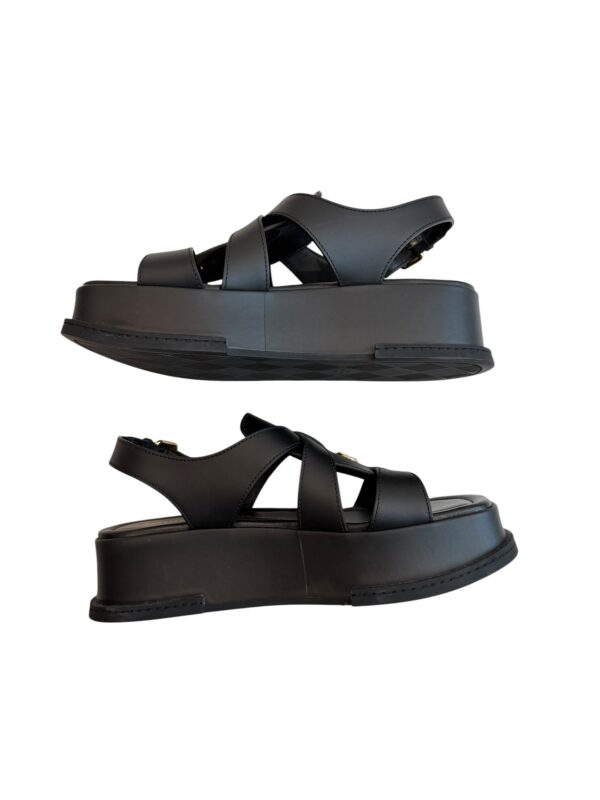 Louis Vuitton Maya Flatform Calfskin Slingback Sandals Women's Size:| IT 39