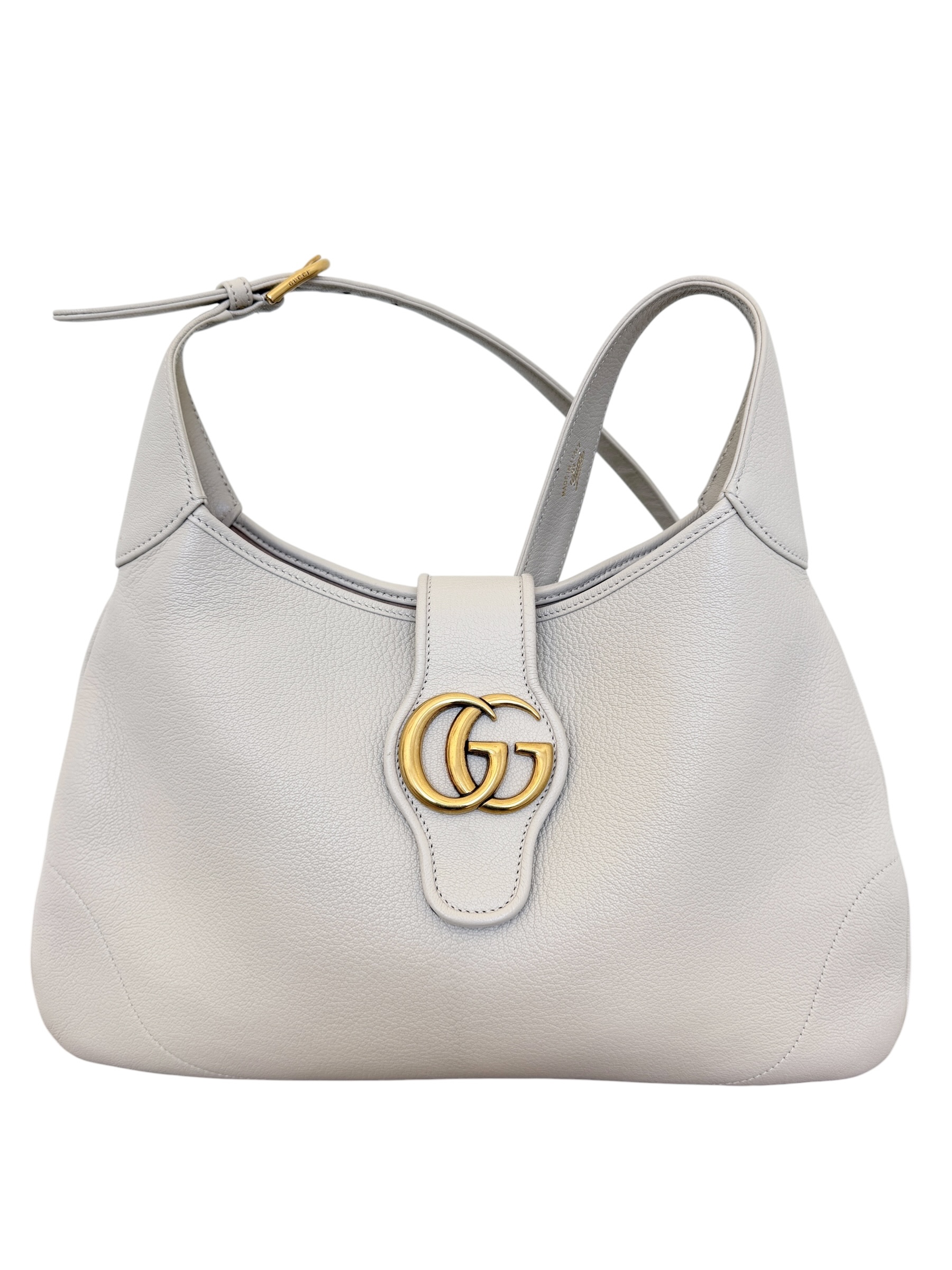 Gucci Goatskin Medium Aphrodite Shoulder Bag Mystic White