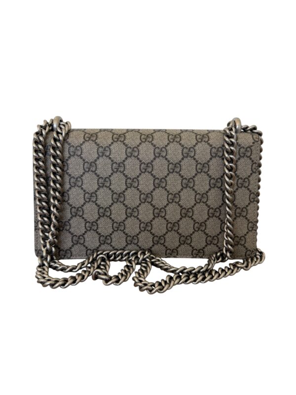 Gucci Dionysus Bag GG Coated Canvas with Crystal Embellished Metal Small Black