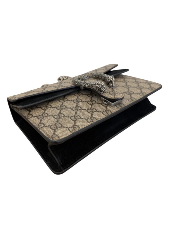 Gucci Dionysus Bag GG Coated Canvas with Crystal Embellished Metal Small Black