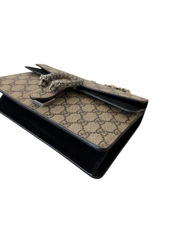 Gucci Dionysus Bag GG Coated Canvas with Crystal Embellished Metal Small Black