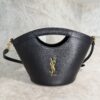 Saint Laurent (YSL) Celia Tote Leather Mini Black