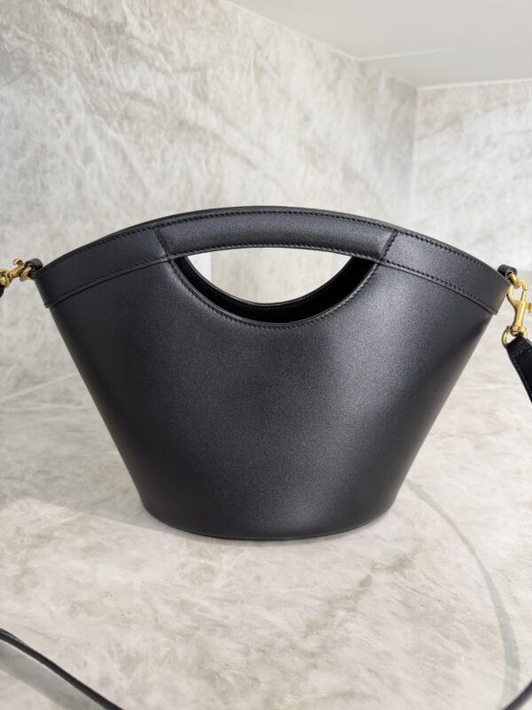 Saint Laurent (YSL) Celia Tote Leather Mini Black