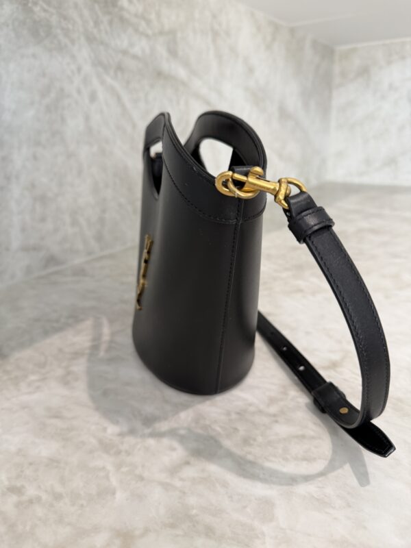 Saint Laurent (YSL) Celia Tote Leather Mini Black