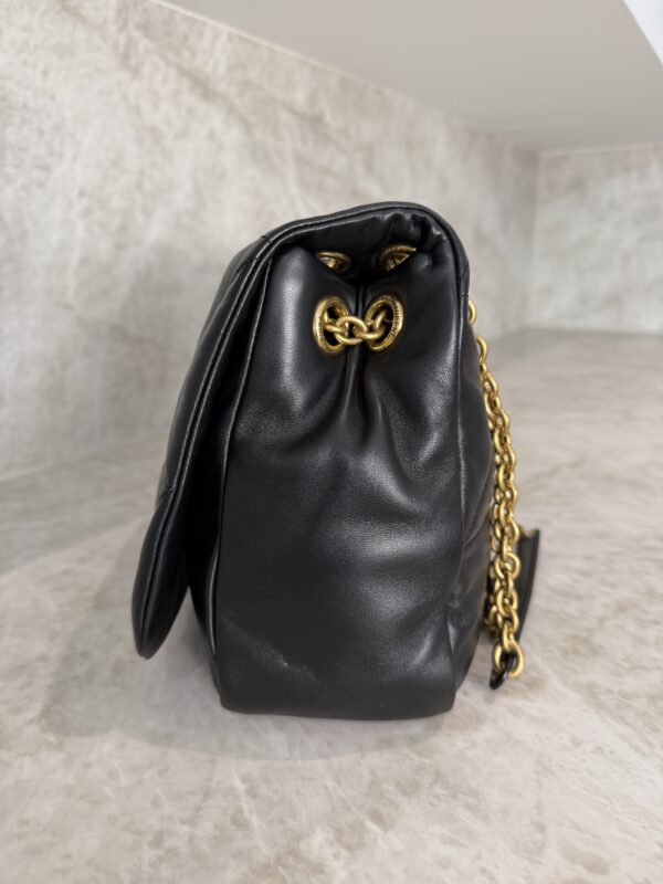 Saint Laurent (YSL) Lambskin Matelasse Monogram Medium Jamie 4.3 Black