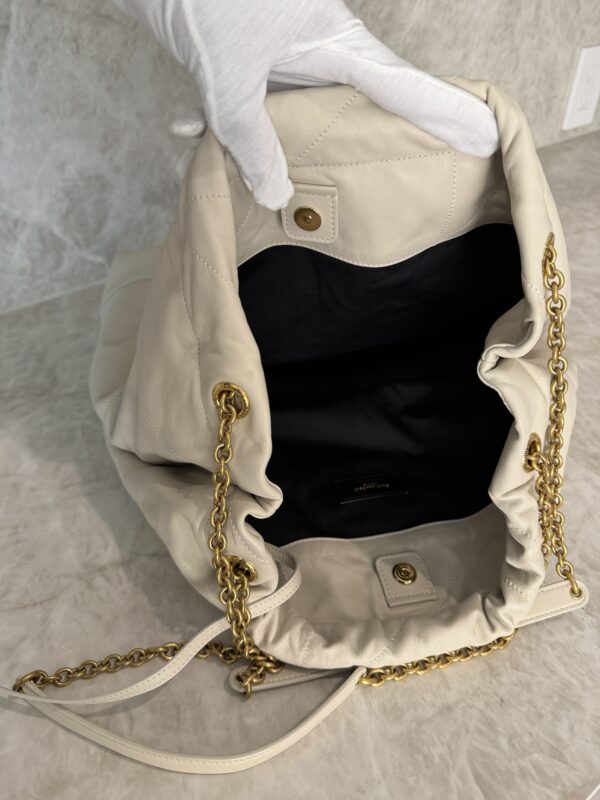 Saint Laurent (YSL) Lambskin Matelasse Large Jamie Pochon Crema Soft