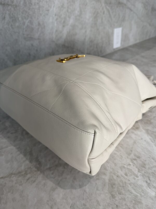 Saint Laurent (YSL) Lambskin Matelasse Large Jamie Pochon Crema Soft