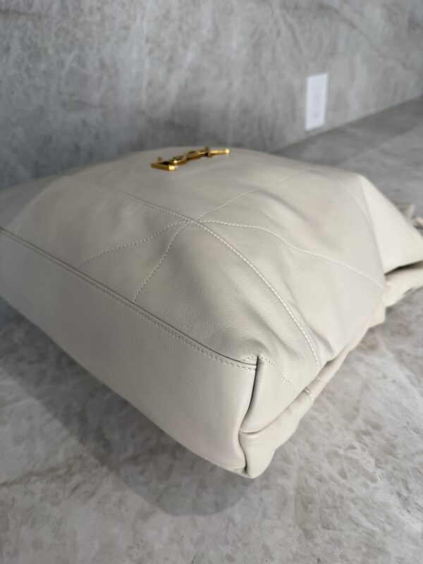 Saint Laurent (YSL) Lambskin Matelasse Large Jamie Pochon Crema Soft
