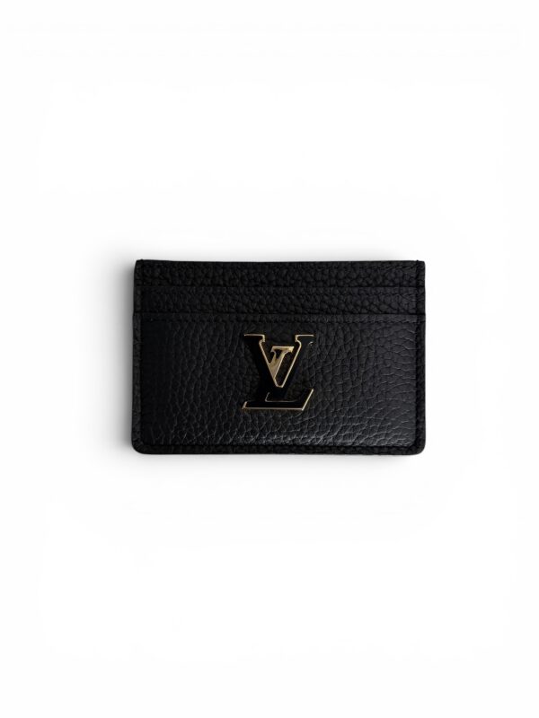 Louis Vuitton Taurillon Capucines Card Holder Black